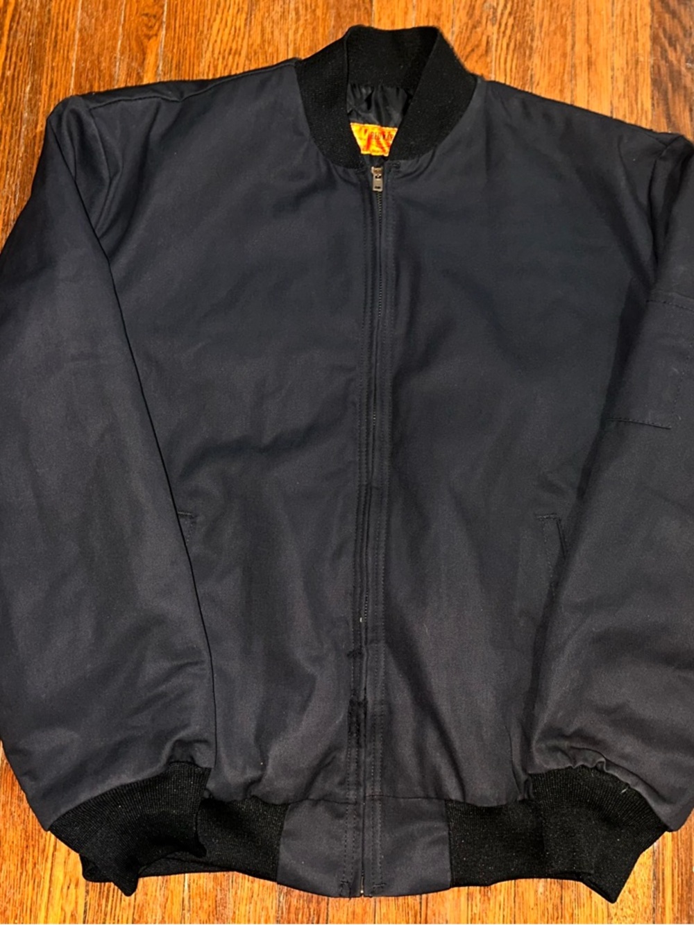 Vintage Red Kap Grey Canvas Workwear Mechanics Jacket Mens Size Large Regular